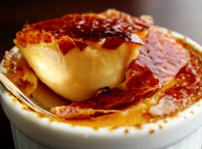 CRÊME brulée à l’absinthe