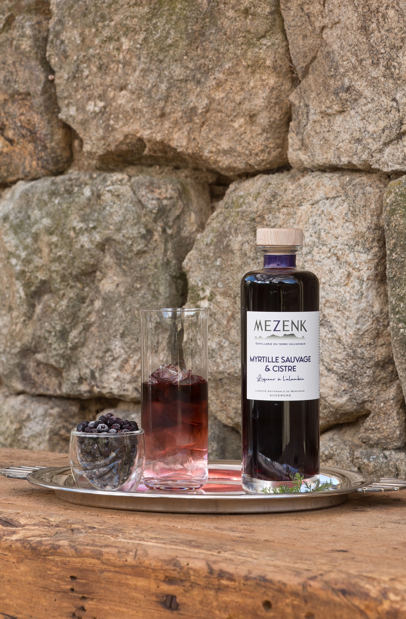 Myrtilles sauvages et Cistre - liqueur à l'alambic - 50cl - 25% vol